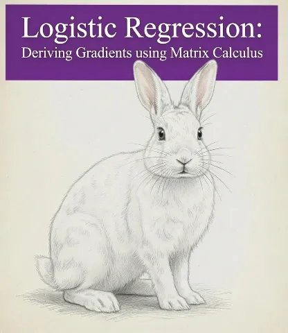Logistic Regression: Deriving Gradients using Matrix Calculus